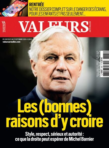Valeurs Actuelles – 11 Septembre 2024 Cover