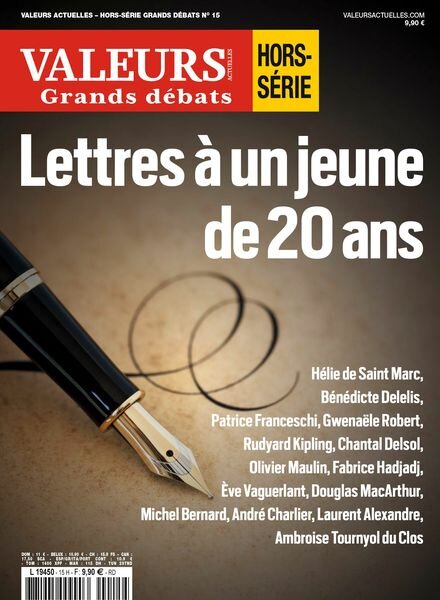 Valeurs Actuelles – Hors-Serie Grands Debats N15 – 19 Septembre 2024 Cover