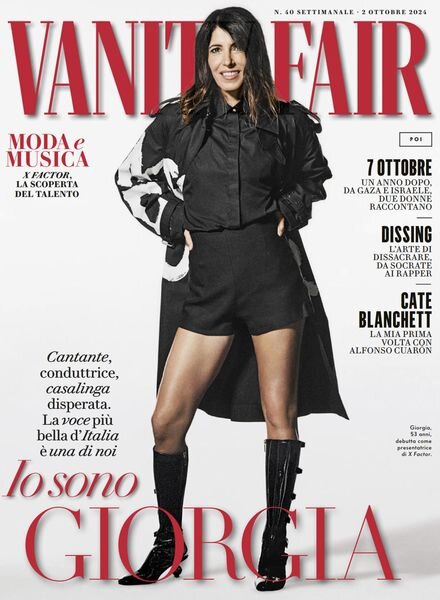 Vanity Fair Italia – 2 Ottobre 2024 Cover