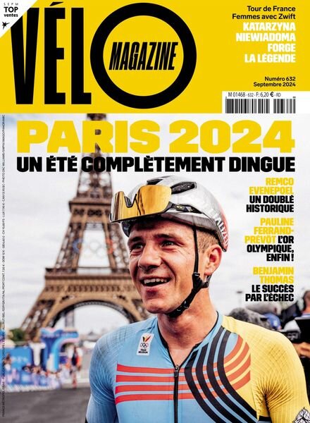 Velo Magazine – Septembre 2024 Cover