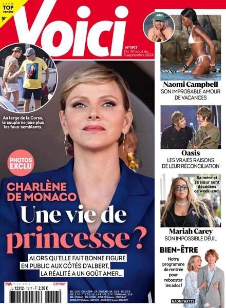 Voici – 30 Aout 2024 Cover