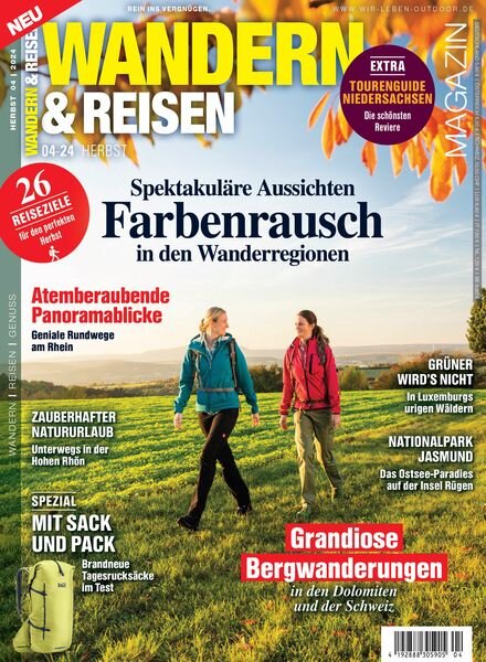 Wandern & Reisen – Herbst 2024 Cover