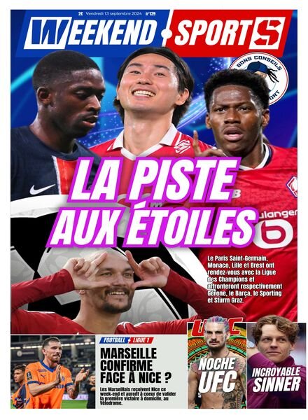 Week-end Sports – 13 Septembre 2024 Cover