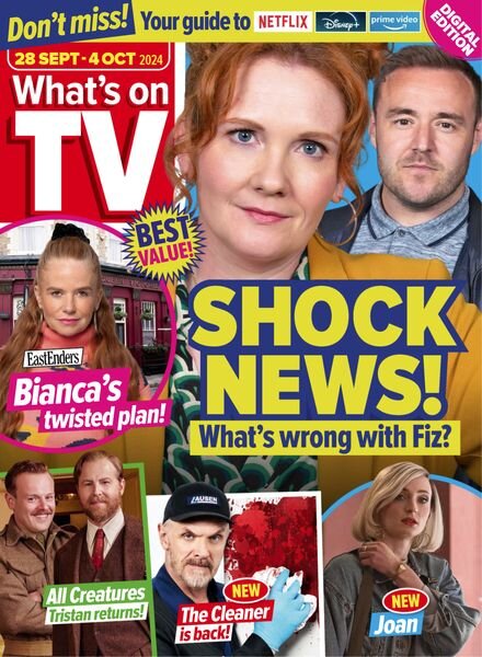 What’s on TV – 28 September 2024 Cover