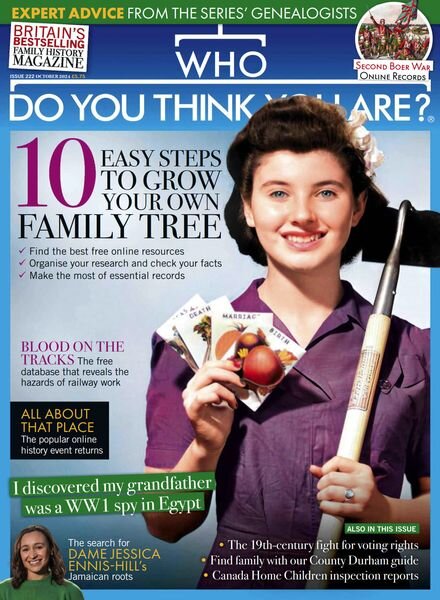Who Do You Think You Are – October 2024 Cover