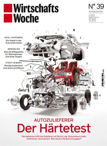 Wirtschaftswoche – 20 September2024 Cover