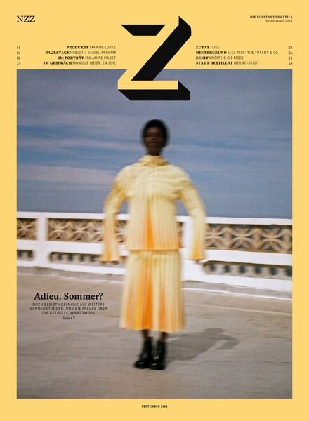 Z die Substanz des Stils – Herbstmode 2024 Cover