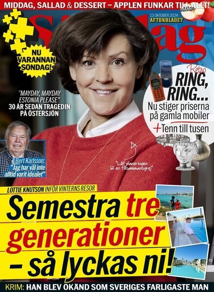 Aftonbladet Sondag – 13 Oktober 2024 Cover