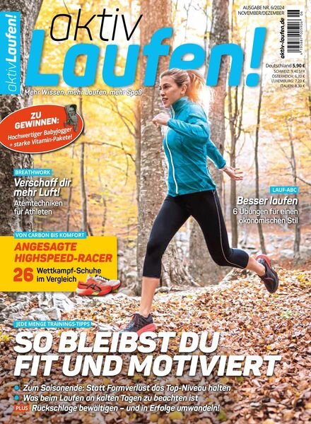 aktiv Laufen – November-Dezember 2024 Cover