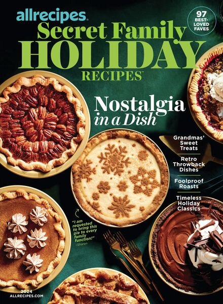 Allrecipes – allrecipes Secret Family Holiday Recipes 2024 Cover