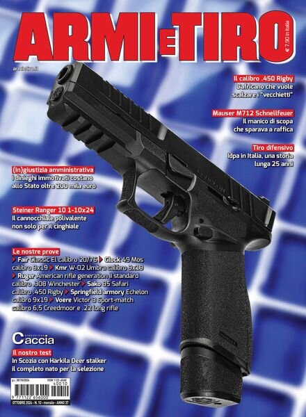 Armi e Tiro – Ottobre 2024 Cover