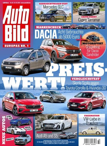 Auto Bild Germany – 24 Oktober 2024 Cover
