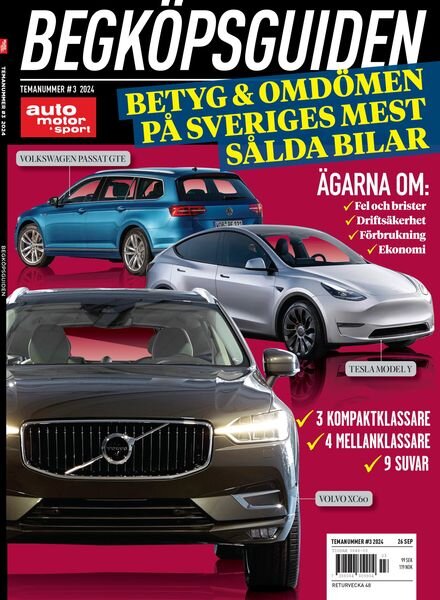 Auto Motor & Sport Sverige Special – 26 September 2024 Cover