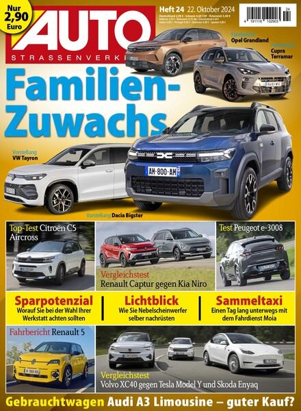 Auto Strassenverkehr – 21 Oktober 2024 Cover