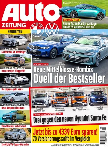 Auto Zeitung – 23 Oktober 2024 Cover