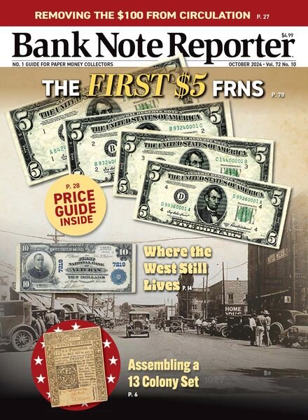 Bank Note Reporter – October 2024 Cover
