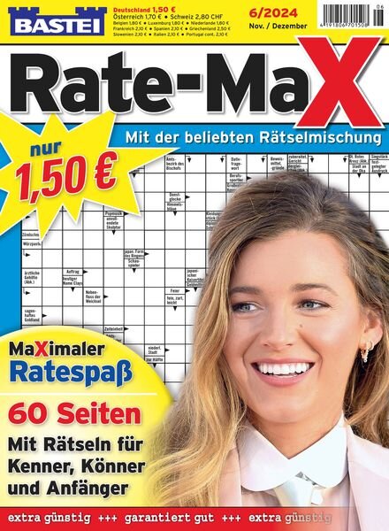 Bastei Rate-Max – November-Dezember 2024 Cover
