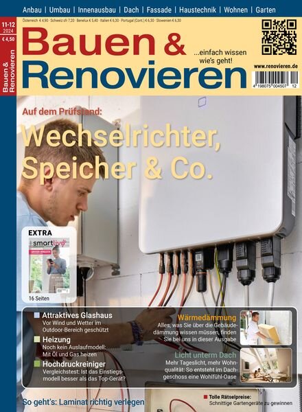 Bauen & Renovieren – November-Dezember 2024 Cover