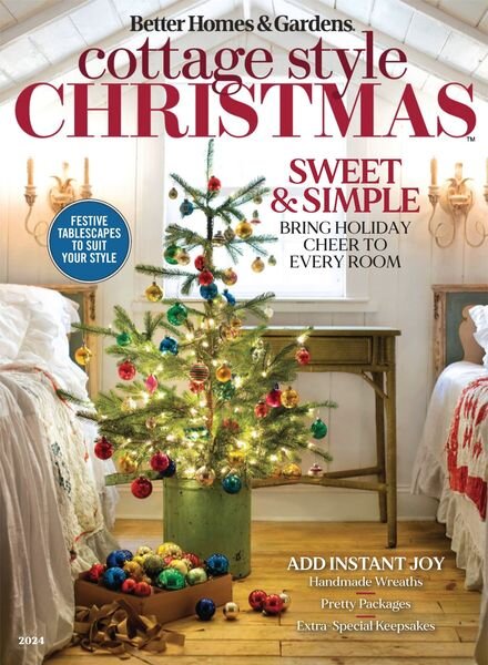 Better Homes & Gardens – Cottage Style Christmas 2024 Cover