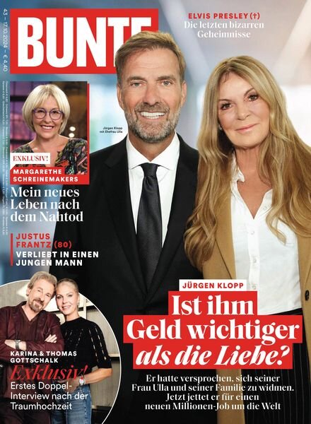 Bunte – 17 Oktober 2024 Cover