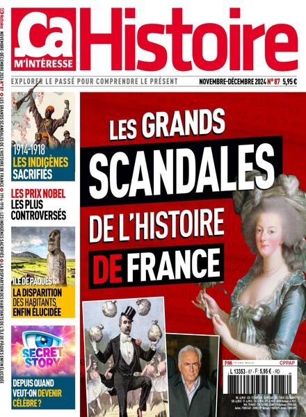 ca M’Interesse Histoire – Novembre-Decembre 2024 Cover