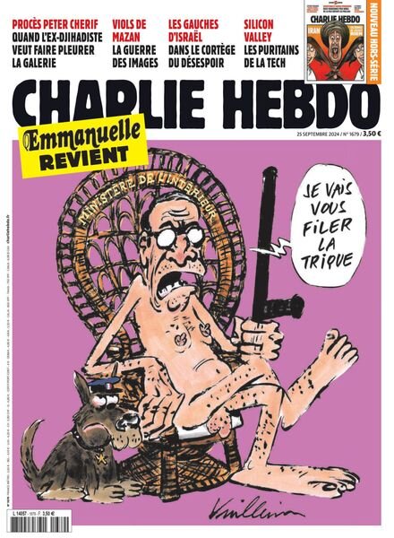 Charlie Hebdo – 25 Septembre 2024 Cover