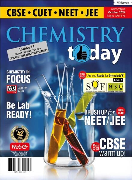 Chemistry Today – October 2024 Cover