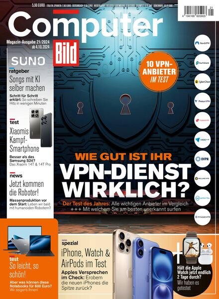 Computer Bild Germany – 4 Oktober 2024 Cover