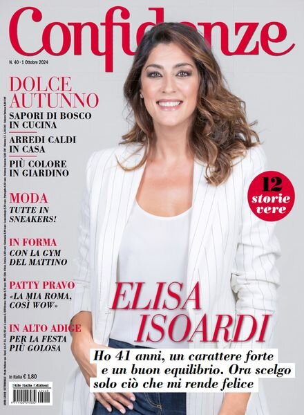 Confidenze – 1 Ottobre 2024 Cover