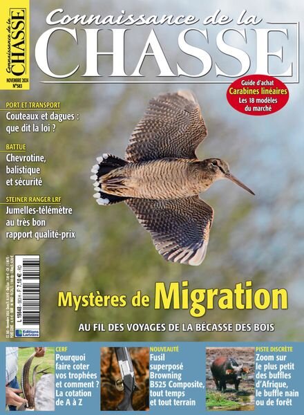 Connaissance de la Chasse – Novembre 2024 Cover