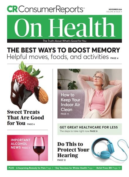 Consumer Reports on Health – November 2024 Cover