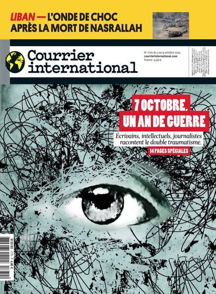 Courrier International – 3 Octobre 2024 Cover