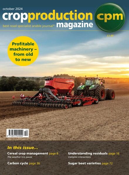 Crop Production Magazine – October 2024 Cover