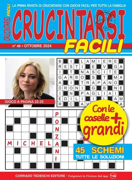 Crucintarsi Facili – Ottobre 2024 Cover