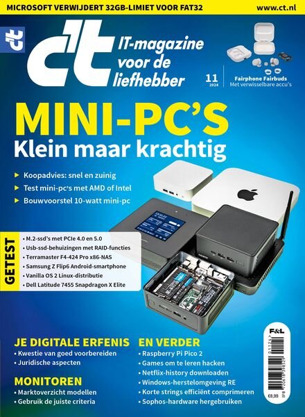 c’t Magazine Netherlands – November 2024 Cover