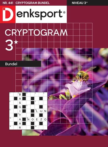 Denksport Cryptogrammen 3 bundel – 3 Oktober 2024 Cover
