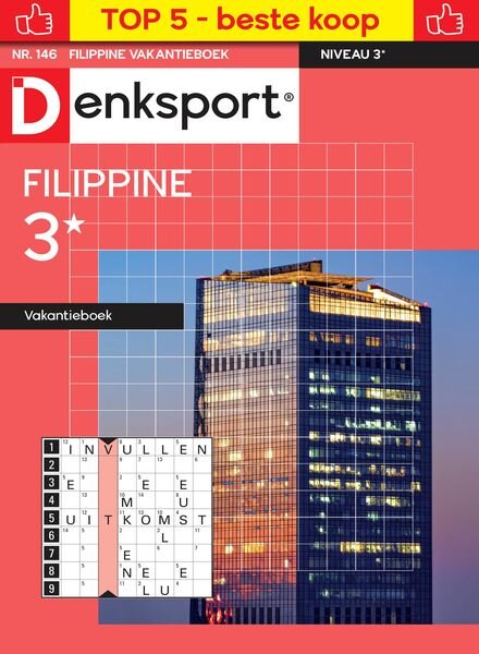 Denksport Filippine 3 Vakantieboek – 17 Oktober 2024 Cover