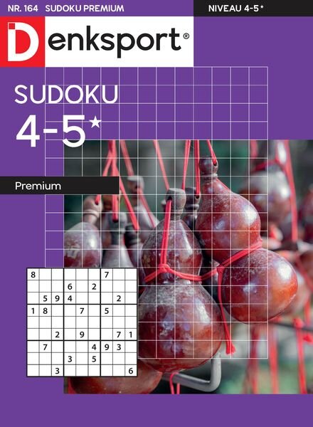 Denksport Sudoku 4-5 premium – 1 Oktober 2024 Cover