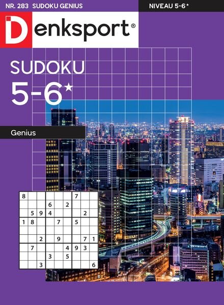 Denksport Sudoku 5-6 genius – 1 Oktober 2024 Cover