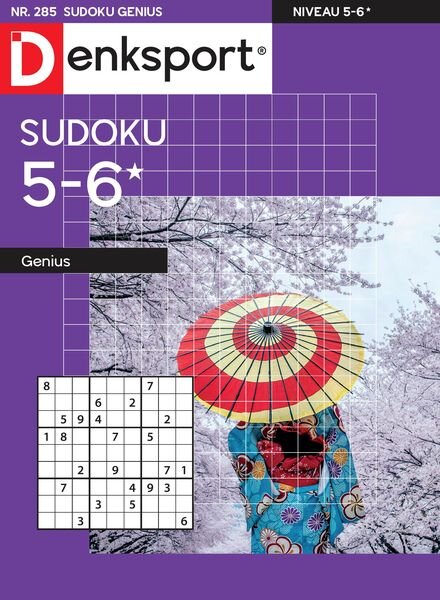 Denksport Sudoku 5-6 genius – 24 Oktober 2024 Cover