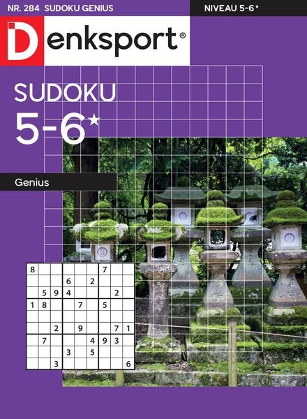 Denksport Sudoku 5-6 genius – 3 Oktober 2024 Cover