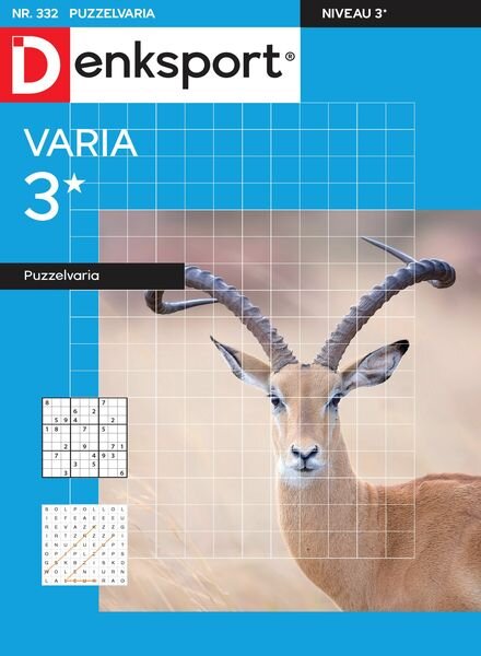 Denksport Varia 3 Puzzelvaria – 1 Oktober 2024 Cover