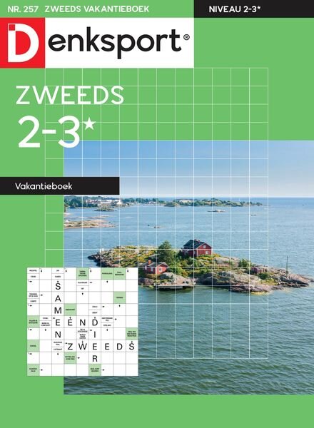 Denksport Zweeds 2-3 vakantieboek – 1 Oktober 2024 Cover