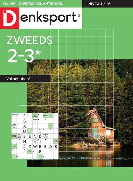 Denksport Zweeds 2-3 vakantieboek – 24 Oktober 2024 Cover
