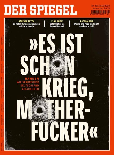 Der Spiegel – 19 Oktober 2024 Cover
