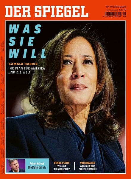 Der Spiegel – 28 September 2024 Cover