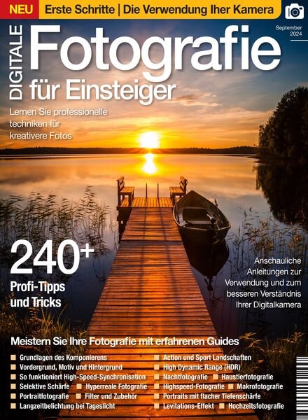 Digitale Fotografie fur Einsteiger – September 2024 Cover
