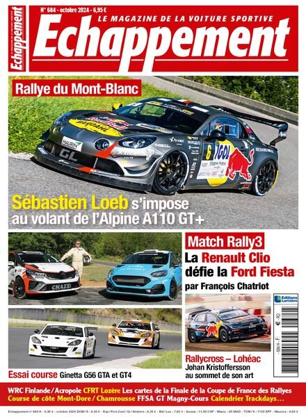 echappement – Octobre 2024 Cover