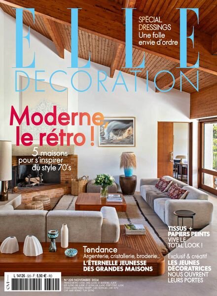 Elle Decoration France – Novembre 2024 Cover