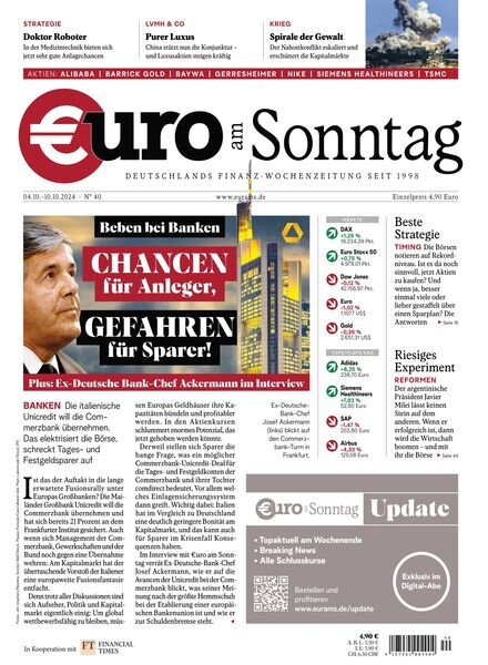 Euro am Sonntag – 4 Oktober 2024 Cover